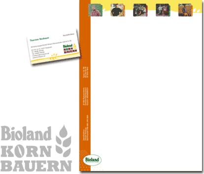 Logotype und Geschäftspapiere für Korn Bauern, Gusterath