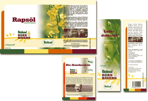 Etiketten für Korn Bauern, Gusterath